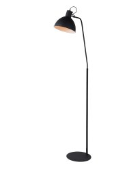 Shadi Svart golvlampa från Lucide - Med en h&ouml;jd p&aring; 160 centimeter n&aring;r denna golvlampa l&aring;ngt.
