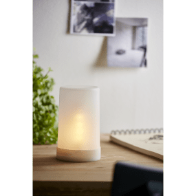 LED Blockljus Flame Vit från Star Trading - 