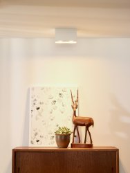 Bodi 2 Vit spotlight från Lucide - Den monterade spotlighten Bodi 2-ljus fr&aring;n Lucide &auml;r tillverkad helt i aluminium, vilket ger den en lyxig k&auml;nsla och ett elegant utseende.