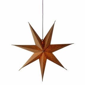 Pappersstjärna Ø60 Natur från Konstsmide - Vacker pappersstj&auml;rna i naturf&auml;rg, 60 cm i diameter &ndash; en stilfull juldekoration med rustik k&auml;nsla.