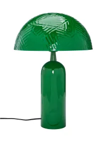 Carter 45cm Grön bordslampa från PR Home - Carter &auml;r gjord utav metall i en blank gr&ouml;n finish, sk&auml;rmen &auml;r 31cm i diameter och har ett dekorativt hamrat m&ouml;nster.