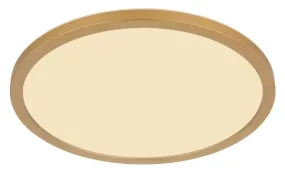 Sapana Ø42 Mässing badrumslampa från Globo Lighting - Lampan &auml;r tillverkad av matt m&auml;ssingsf&auml;rgad och vit plast, vilket ger ett mjukt och bl&auml;ndfritt ljus.