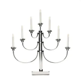 Elljusstake 7ljus Krom från Konstsmide - Den klassiska designen med sina sju ljus och dekorativa detaljer ger en tidl&ouml;s och lyxig k&auml;nsla.