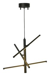 Stecco Ø60 Svart taklampa från Aneta Lighting - H&auml;ftiga och stilrena Stecco taklampa gjord i svartlackerad metall.