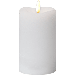 LED Blockljus Flamme Vit från Star Trading - Vaxljus med ny naturtrogen l&aring;ga som lyser upp med varmvitt sken.