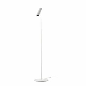 Leo Vit golvlampa från Faro Barcelona - Leo &auml;r en vit golvlampa med integrerad LED som kombinerar m&aring;ngsidighet med modern design.