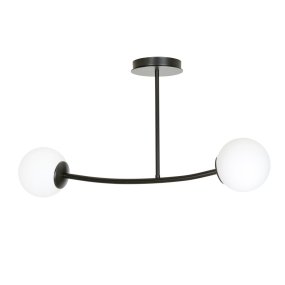 Halldor 80cm Svart från Emibig Lighting - Den gör sig särskilt bra i vardagsrummet eller hallen, där den skapar en unik och inbjudande atmosfär.