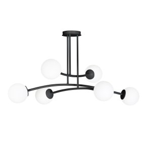 Halldor Ø108 Svart från Emibig Lighting - De gör sig särskilt bra ovanför ett bord eller en köksö, där de skapar en unik och inbjudande atmosfär.