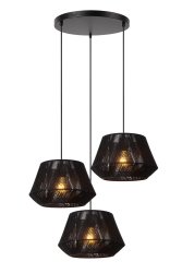 Jessica Ø35 Svart taklampa från Lucide - V&auml;lj din f&ouml;redragna LED-ljusk&auml;lla och anslut lampan till en extern dimmer f&ouml;r att njuta av den perfekta ljusstyrkan vid alla tillf&auml;llen p&aring; dygnet.