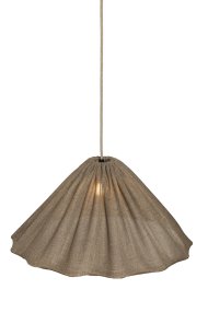 Fuji skärm exkl. upphäng Ø58 Brun taklampa från Alde & Lind - Taksk&auml;rmen Fuji med sin v&aring;giga kant ger varje rum en unik och ombonad k&auml;nsla.