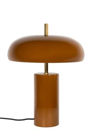Lex 40cm Brun bordslampa från Alde & Lind - Lex &auml;r en modern bordslampa i metall med en varm brun f&auml;rg och h&ouml;gblank, emaljliknande finish.