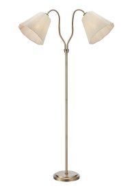 Veya 2 Antikmässing golvlampa från Markslöjd - Veya &auml;r en elegant golvlampa med tidl&ouml;s design och klassiska detaljer.