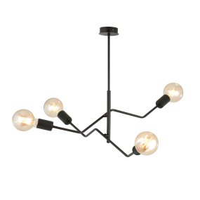 Frix 66cm Svart från Emibig Lighting - Den klassiskt eleganta svarta färgen ger många inredningsmöjligheter och smälter sömlöst in i både moderna och traditionella miljöer.