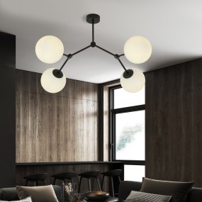 Space 80cm Vit plafond från Emibig Lighting - Space – en taklampa som passar perfekt in i den stilrena trenden och imponerar med sin unika form och karaktärsfulla design.