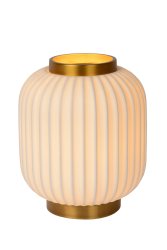 Gosse 23cm Vit bordslampa från Lucide - Den f&ouml;r med sig en retro touch till varje h&ouml;rn av ditt hem.