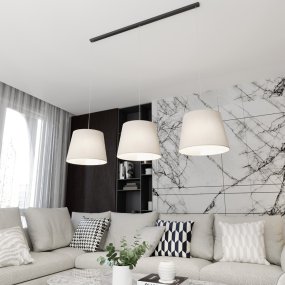 Epoca 116cm Beige taklampa från Emibig Lighting - Med sin klassiska design och en modern touch passar Epoca lika bra i traditionella som i samtida inredningar, och tillf&ouml;r rummet en diskret men charmig karakt&auml;r.