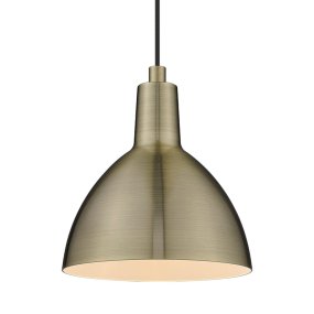 Metropole Ø15 Antikmässing taklampa från Halo Design - Metropole serien &auml;r en komplett och funktionell familj av lampor med en utm&auml;rkande och industriell stil.