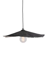 Tropez Ø60 Svart taklampa från Globen Lighting - Denna lampa &auml;r handgjord i papper, vilket inneb&auml;r att den kan variera i form fr&aring;n v&aring;ra produktbilder, varje lampa &auml;r unik.