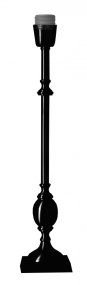 Charlstone 50cm Svart från Hallbergs - Charlstone &auml;r en elegant lampfot i metall med en klassisk och tidl&ouml;s design.