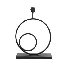 Omega 47cm Svart från Light & Living - Omega &auml;r en modern lampfot med industriella inslag av den mattsvarta metallen.