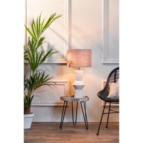 Ayla 50cm Krämvit från Light & Living - Perfekt f&ouml;r att skapa en elegant och trendig atmosf&auml;r i vardagsrummet, sovrummet eller hallen.