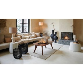 Ayla 60cm Krämvit från Light & Living - Perfekt f&ouml;r att skapa en elegant och trendig atmosf&auml;r i vardagsrummet, sovrummet eller hallen.