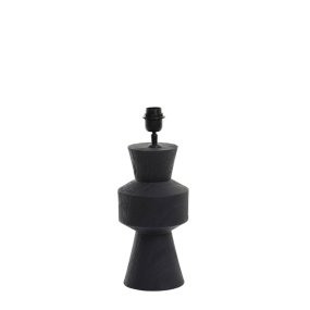 Gregor 44cm Svart från Light & Living - Tillverkad i tr&auml; med en elegant mattsvart finish, erbjuder denna lampfot en modern och samtidigt tidl&ouml;s design.