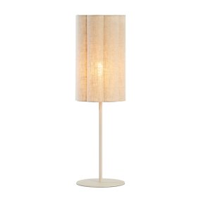 Fringe 70cm Beige bordslampa från Light & Living - Fringe &auml;r en stilren bordslampa med en kr&auml;mvit lampfot och en sk&auml;rm i naturf&auml;rgat linne.