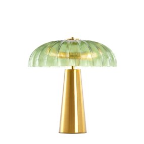 Fungo 50cm Guld bordslampa från Light & Living - Den eleganta och sofistikerade designen ger en lyxig touch till inredningen och skapar en varm, behaglig ljusspridning.