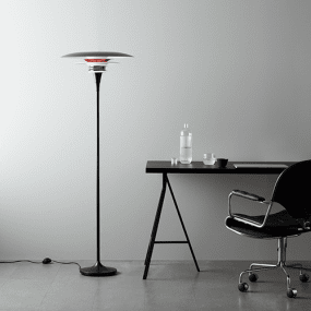 Diablo Ø50 Svart/röd från Belid - Lampan finns i flera f&auml;rgkombinationer, h&auml;r i en i&ouml;gonfallande mix av mattsvart och blankr&ouml;tt som ger ett modernt och samtidigt dramatiskt uttryck.