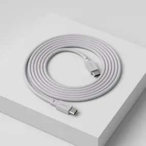 Cable 1 USB C to USB C Charging Cable, 2m Grå från Avolt - Cable 1 USB-C till USB-C fr&aring;n Avolt kombinerar kraftfull laddning med stilren skandinavisk design.