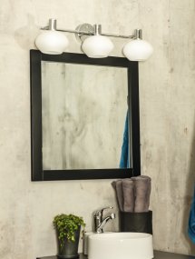 Elba 63cm Krom badrumslampa från Aneta Lighting - Elba v&auml;gglampa &auml;r en modern badrumslampa som passar perfekt ovanf&ouml;r badrumsspegeln.