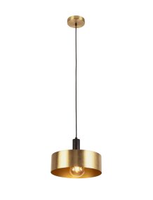 Knox Ø30 Guld taklampa från Searchlight - Knox &auml;r en pendel med ren och modern design som kombinerar funktion och estetik p&aring; b&auml;sta s&auml;tt.