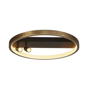 Grace Ø50 Guld/svart från Searchlight - Grace är en stilfull plafond i svart och guld färg som kombinerar modern elegans med smart funktion.