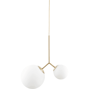 Twice 70cm Mässing från House Doctor - Anv&auml;nd den i entr&eacute;n, &ouml;ver matbordet eller i ett h&ouml;rn av vardagsrummet och skapa ett underbart och unikt sken i inredningen.