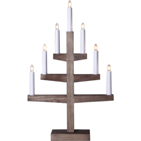 Trapp Brun från Star Trading - Placera ljusstaken exempelvis i f&ouml;nstret f&ouml;r att skapa en h&auml;rlig adventst&auml;mning i hemmet.