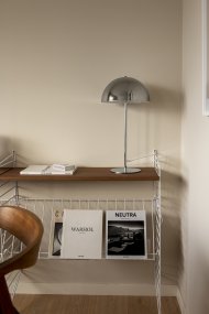 Icon 48cm Krom bordslampa från Globen Lighting - Detta &auml;r en st&ouml;rre version av serien Icon bordslampor.