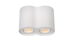 Tube 2 Vit spotlight från Lucide - Med en storlek på 9,6 cm x 17,5 cm är den enkel att placera på en central box.