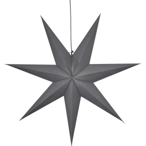 Ozen Ø100 Grå från Star Trading - Gr&aring; pappersstj&auml;rna med en diameter p&aring; 100cm.
