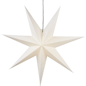 Frozen Ø100 Vit från Star Trading - Vit pappersstj&auml;rna med en diameter p&aring; 100cm.