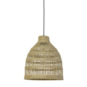 Sagar Ø38 Natur taklampa från Light & Living - Sagar &auml;r en handfl&auml;tad takpendel i naturligt sj&ouml;gr&auml;s, vilket ger ett jordn&auml;ra och luftigt uttryck.