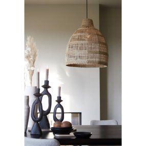 Sagar Ø50 Natur taklampa från Light & Living - Sagar &auml;r en handfl&auml;tad takpendel i naturligt sj&ouml;gr&auml;s, vilket ger ett jordn&auml;ra och luftigt uttryck.
