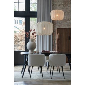 Plumeria Ø50 Sand taklampa från Light & Living - Den dekorativa sk&auml;rmen med meshtyg skapar en vacker ljusspridning i rummet n&auml;r lampan &auml;r t&auml;nd.