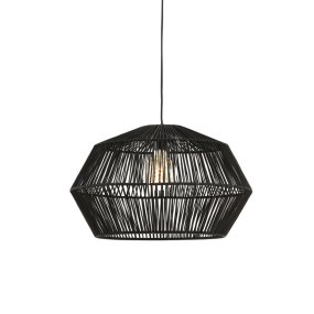 Deya Ø50 Svart från Light & Living - Deya &auml;r en modern taklampa med en grafisk, diamantformad design.