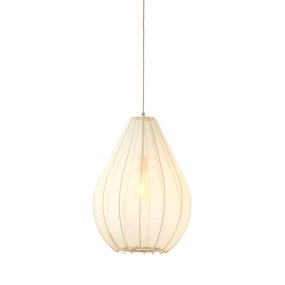 Itela Ø38 Sand taklampa från Light & Living - Itela är en stilfull takpendel i sandfärgad ton, där den unika skärmen i meshtyg skapar ett mjukt och behagligt ljus.