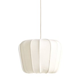 Zubedo Ø60 Krämvit taklampa från Light & Living - Zubedo har en mjuk och elegant form, kl&auml;dd i kr&auml;mvit textil som ger en varm och behaglig ljusspridning.