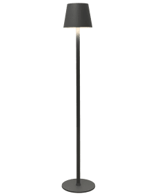 Sofy Mörkgrå från Lightson - Sofy &auml;r en stilren golvlampa i m&ouml;rkgr&aring; aluminium, speciellt designad f&ouml;r att skapa en ombonad och mysig st&auml;mning i dina utomhusmilj&ouml;er.