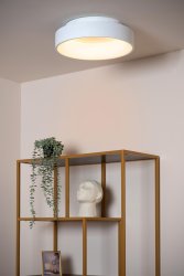Mirage Ø38 Vit plafond från Lucide - Mirage varm och inbjudande, vilket f&aring;r b&aring;de dig och ditt hem att str&aring;la.