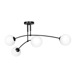 Pregos 60cm Svart plafond från Emibig Lighting - Pregos takarmaturer &auml;r ett utm&auml;rkt komplement till b&aring;de modern och klassisk inredning.