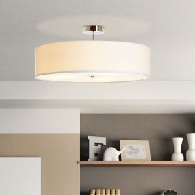 Andria Ø60 Vit plafond från Brilliant - Med sin trendiga vita f&auml;rg skapar den en trivsam atmosf&auml;r och kan enkelt kombineras med olika inredningsstilar.